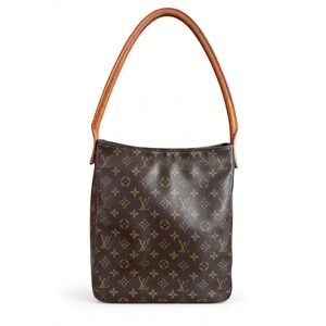 Louis Vuitton Looping GM Monogram Canvas Shoulder Bag Brown Y2K IT BAG